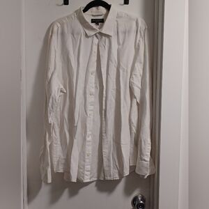 Banana Republic White Classic Dress Shirt Cotton